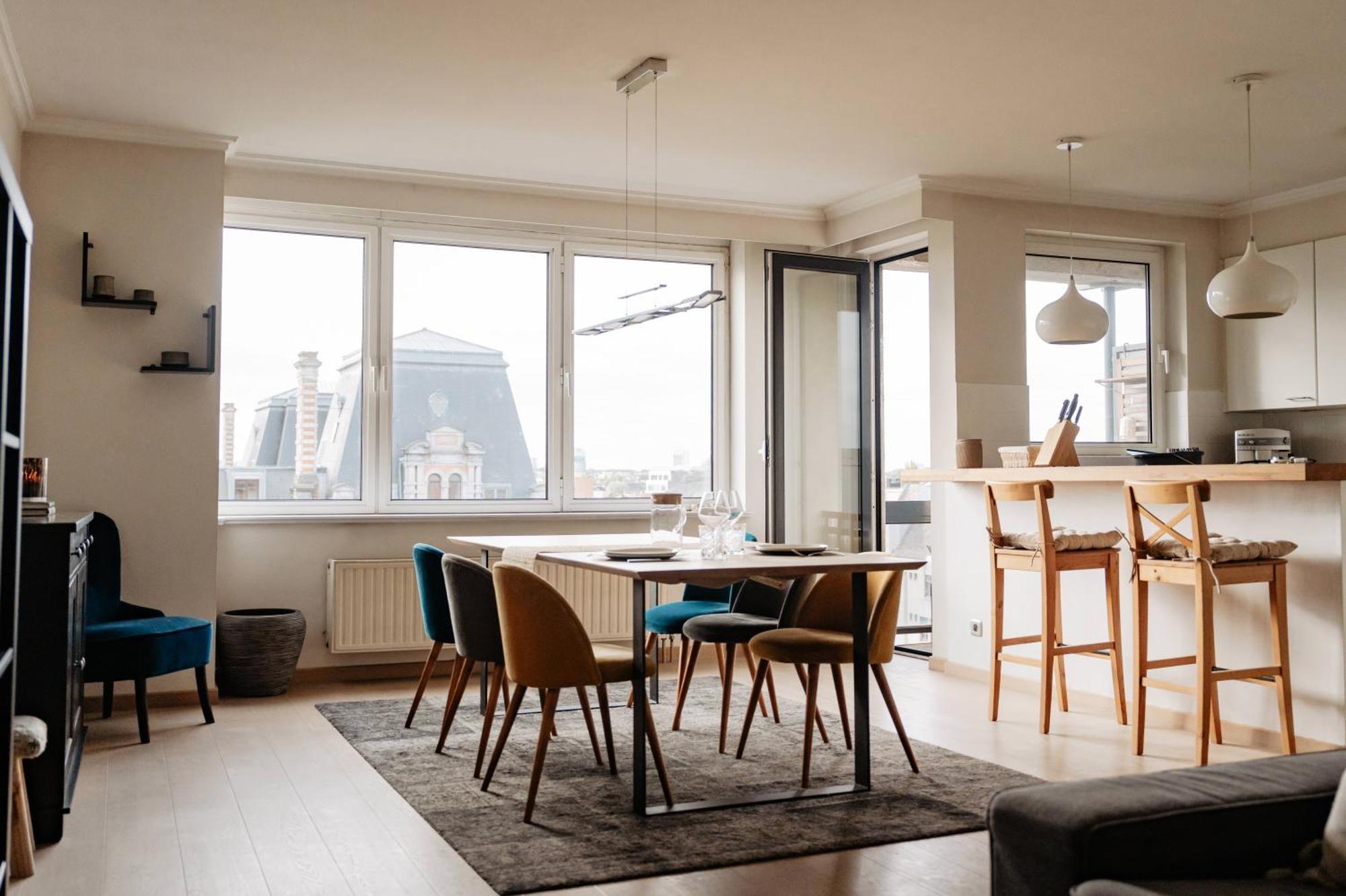 Zonnig Appartement Met Prachtig Uitzicht Op A+Locatie Αμβέρσα Εξωτερικό φωτογραφία